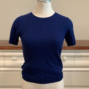 Silk/cashmere blend sweater top